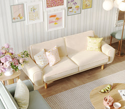 Klem Butter Blush Çağla Yeşili 3-3-1 Koltuk Takımı - Kadife