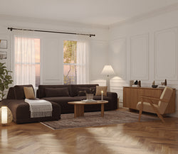 Carle Espresso ve Levy Berjer Köşe Koltuk Takımı - Kadife