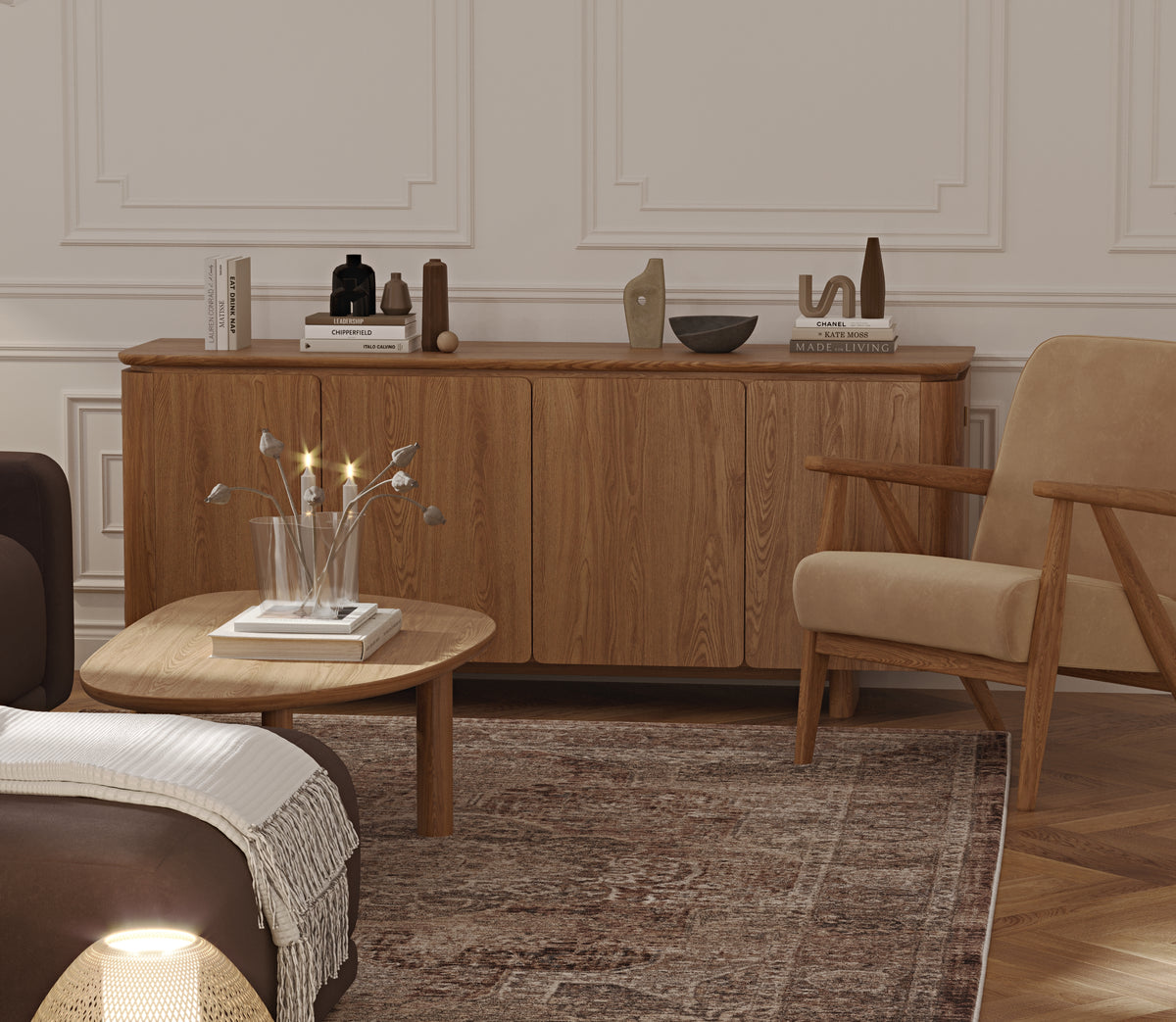 Carle Espresso ve Levy Berjer Köşe Koltuk Takımı - Kadife