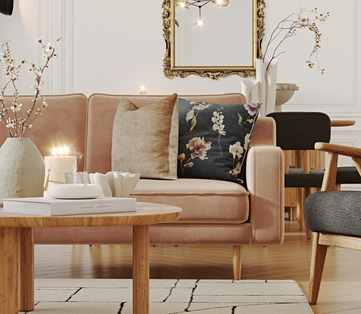 Klem Slim 283 x 257 Köşe ve Levy Berjer Köşe Koltuk Takımı - Kadife