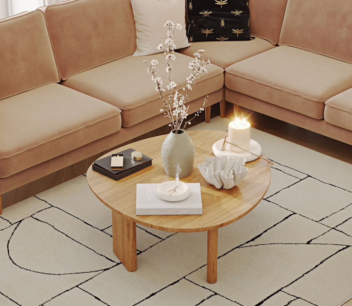 Klem Slim 283 x 257 Köşe ve Levy Berjer Köşe Koltuk Takımı - Kadife