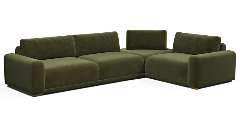 Carle 339 x 234 Köşe Çift Kollu - Kadife