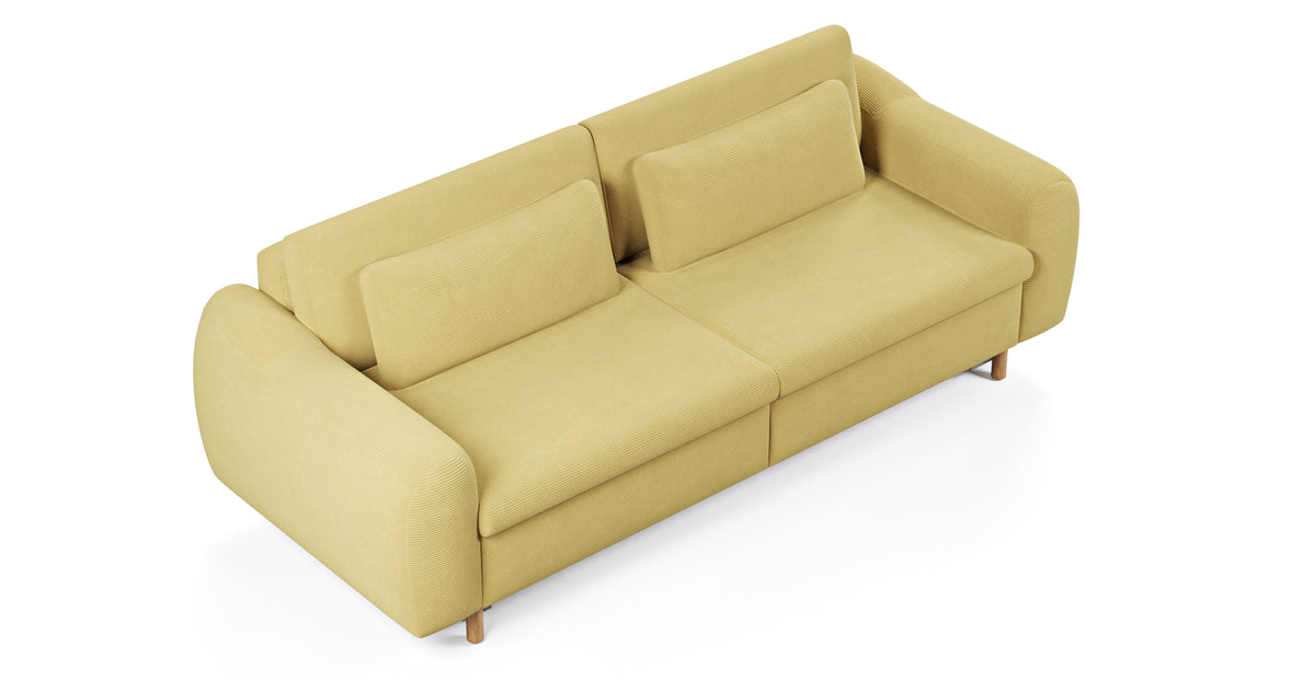 Nyra Yataklı Üçlü Koltuk ve Levy Berjer Bohem Koltuk Takımı - Fitilli Kadife