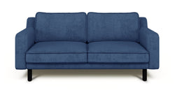 Klem Slim İkili Koltuk Silindir Ahşap Ayak - Fitilli Kadife