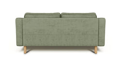 Klem Vanilya Üçlü ve Sisli Yeşil İkili Koltuk Takımı - Kadife & Fitilli Kadife