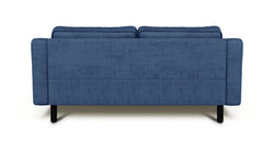 Klem Slim İkili Koltuk Silindir Ahşap Ayak - Fitilli Kadife