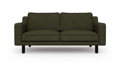 Klem Slim İkili Koltuk Silindir Ahşap Ayak - Keten