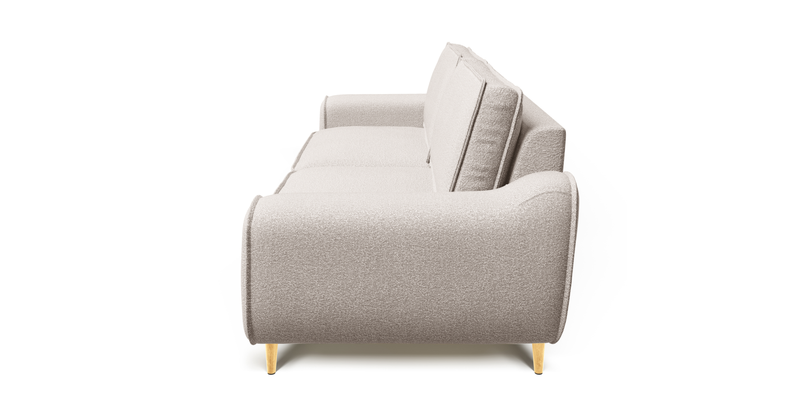 Klem Deniz Köpüğü Üçlü Kiremit Loveseat ve Puf Koltuk Takımı