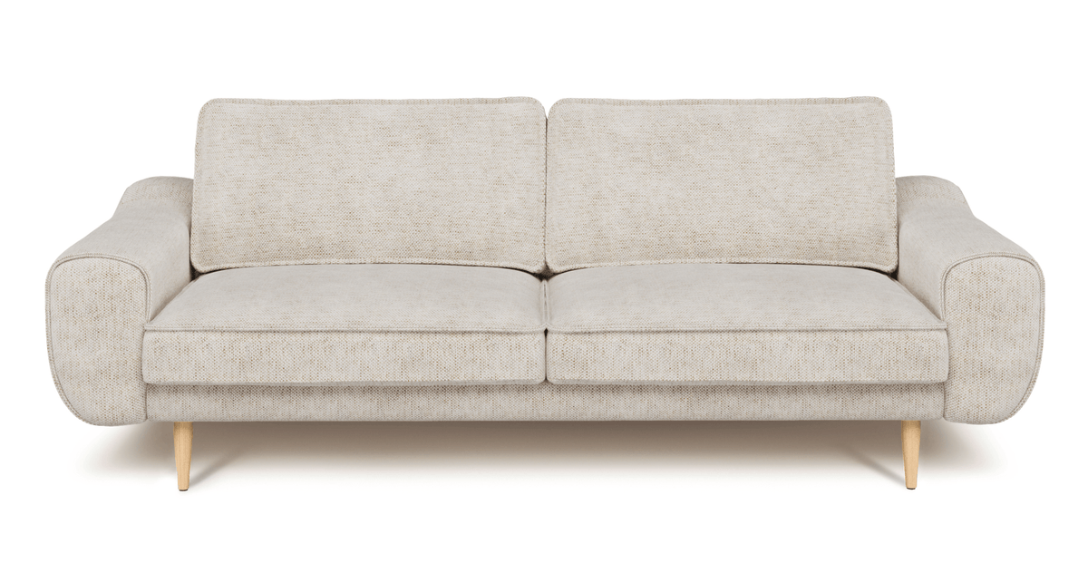 Klem Fildişi Sisli Yeşil 3-3-1 Koltuk Takımı - Doğal Doku & Fitilli Kadife