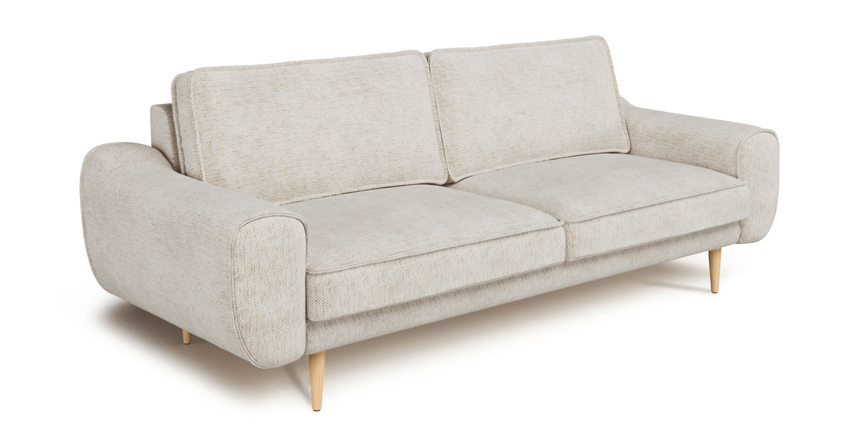 Klem Fildişi Sisli Yeşil 3-3-1 Koltuk Takımı - Doğal Doku & Fitilli Kadife