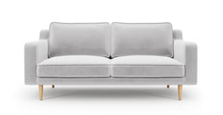 Klem Gri İkili ve Hardal Loveseat Koltuk Takımı - Kadife