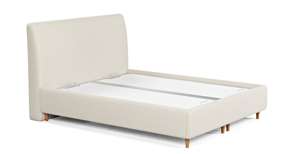 Klem Slim Çift Kişilik Bazalı Karyola 180x200 - Doğal Doku