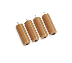 Silindir Ahşap Ayak 4Lü Set