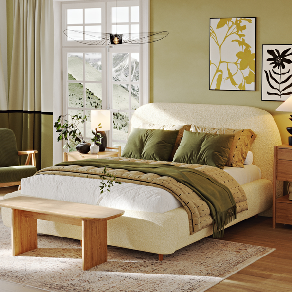 Klem Çift Kişilik Bazalı Karyola 160x200 - Doğal Bukle