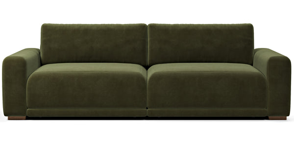 Carle Üçlü Koltuk Çift Kollu - Kadife