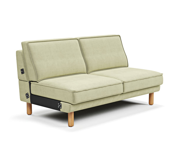 Klem İkili Gövde Silindir Ahşap Ayak 154 Cm - Pamuklu Kadife