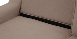 Klem Köşe & Puf ve Fildişi Berjer Koltuk Takımı - Fitilli Kadife & Doğal Doku