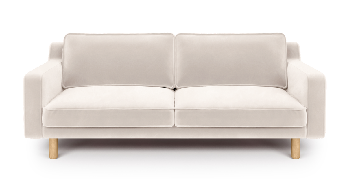 Klem Vanilya Üçlü ve Sisli Yeşil İkili Koltuk Takımı - Kadife & Fitilli Kadife