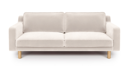 Klem Vanilya Üçlü ve Sisli Yeşil İkili Koltuk Takımı - Kadife & Fitilli Kadife