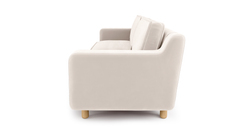 Klem Vanilya Üçlü ve Sisli Yeşil İkili Koltuk Takımı - Kadife & Fitilli Kadife