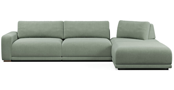 Carle 339 x 210 Köşe Sol Kollu ve Puf - Kadife