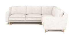 Klem Slim Kemik Köşe ve Puf Small Koltuk Takımı - Fitilli Kadife