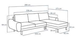 Klem Ekru Köşe ve Fildişi Berjer Koltuk Takımı - Kadife & Doğal Doku
