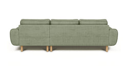 Klem Sisli Yeşil Köşe ve Hardal Levy Berjer Koltuk Takımı - Kadife & Fitilli Kadife