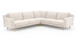 Klem Slim Köşe Koltuk ve Levy Berjer Koltuk Takımı - Kadife & Fitilli Kadife