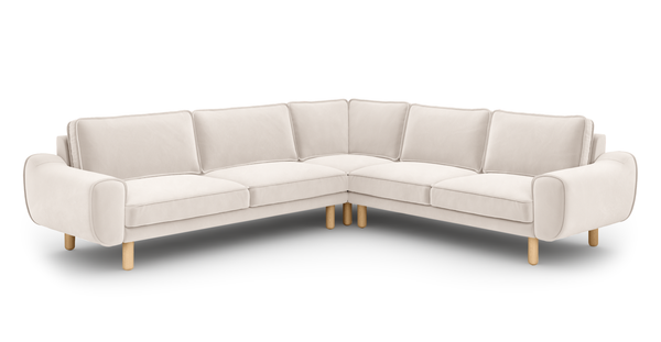 Klem 290 x 264 Köşe Silindir Ahşap Ayak - Kadife