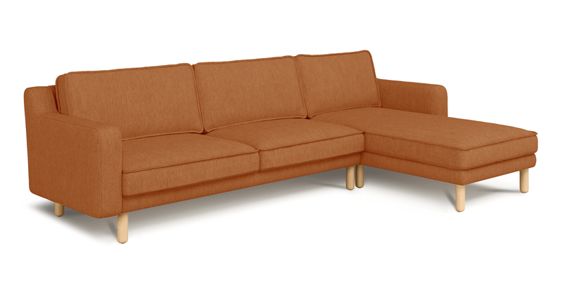 Klem Slim 292 x 171 Köşe Silindir Ahşap Ayak - Performans Keten