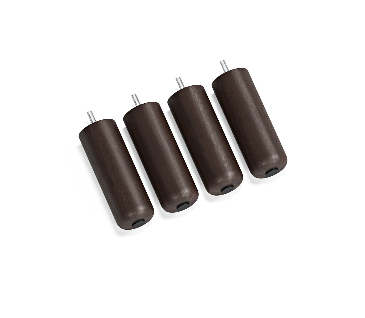 Silindir Ahşap Ayak 4Lü Set