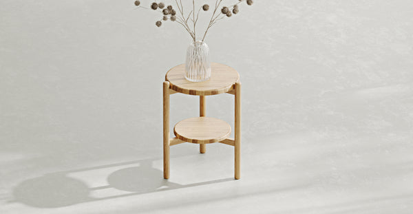 Norac Masif Meşe Yan Sehpa Small