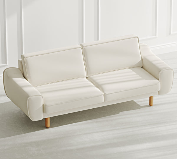 Klem Üçlü Koltuk Silindir Ahşap Ayak - Performans Kadife