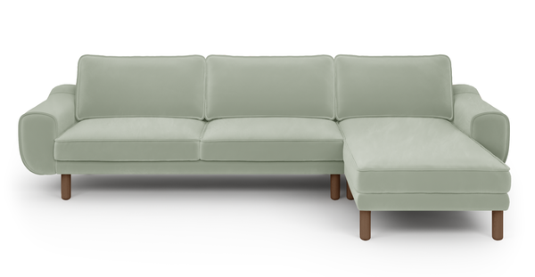 Klem 306 x 171 Köşe Silindir Ahşap Ayak - Kadife