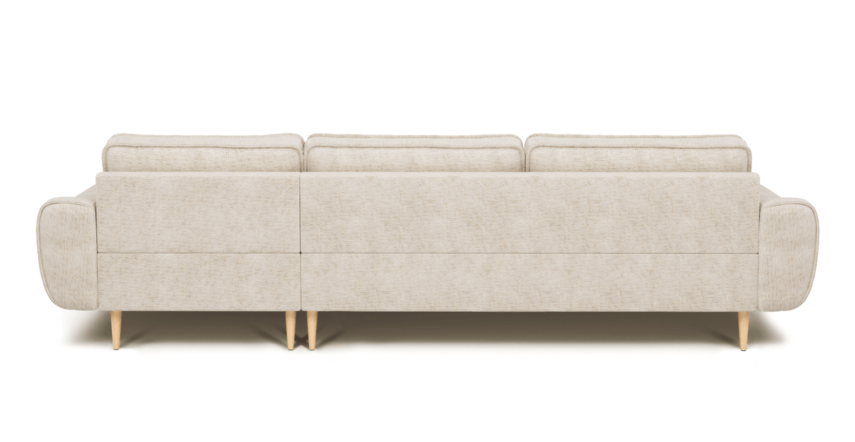 Klem Fildişi Köşe ve Berjer Koltuk Takımı - Doğal Doku