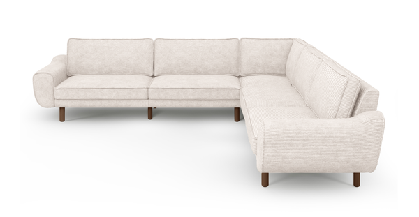 Klem 310 x 264 Köşe Silindir Ahşap Ayak - Fitilli Kadife