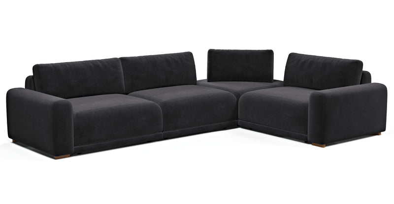 Carle 339 x 234 Köşe Çift Kollu - Kadife
