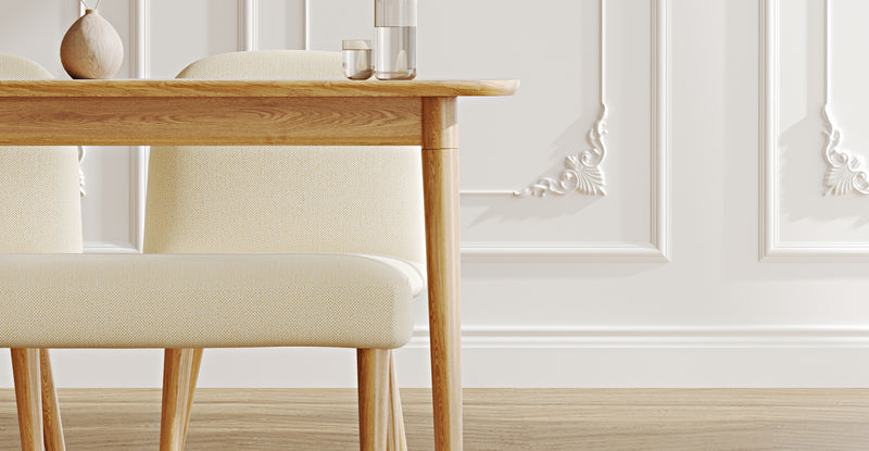 Lyno 77x140 Sabit Yemek Masası Takımı (Roa Bench & 2 Venn Sandalye) - Doğal Doku