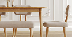 Lyno 97x160 Cm Sabit Yemek Masası Takımı (Bench&4Lü Roa) - Kadife