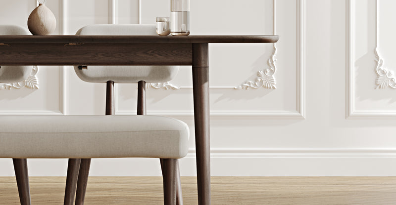 Lyno 77x140 Cm Açılır Yemek Masası Takımı (Roa Bench & 2 Roa Sandalye) - Performans Keten