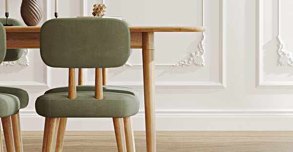 Lyno 77x140 Cm Açılır Yemek Masası Takımı (4 Roa Sandalye) - Kadife