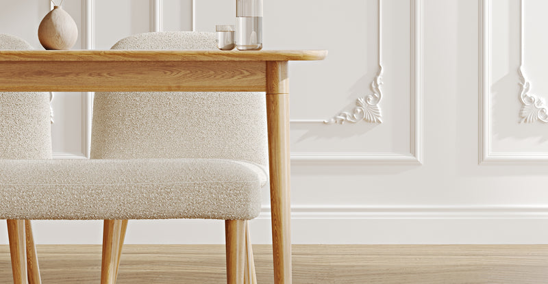 Lyno 77x140 Sabit Yemek Masası Takımı (Roa Bench & 2 Venn Sandalye) - Bukle