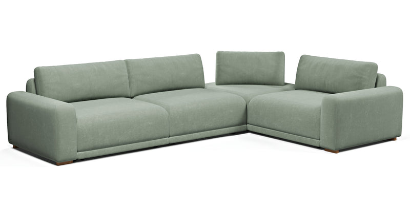 Carle 339 x 234 Köşe Çift Kollu - Kadife