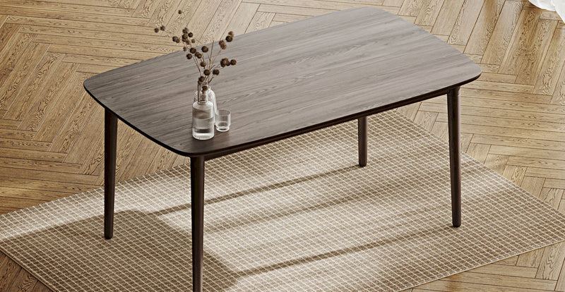 Lyno 97x160 Cm Sabit Yemek Masası Takımı (4 Roa Sandalye) - Performans Kadife