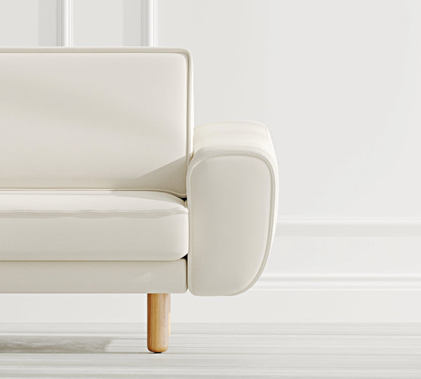 Klem İkili Koltuk Silindir Ahşap Ayak - Performans Kadife