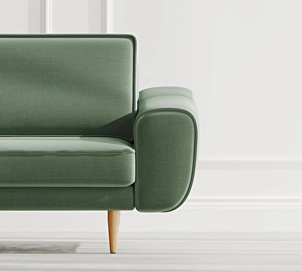 Klem İkili Modüler Koltuk Ahşap Ayak - Performans Kadife