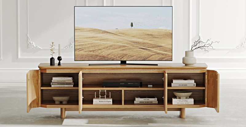 Lyno Masif Meşe TV Ünitesi - 182x57 cm