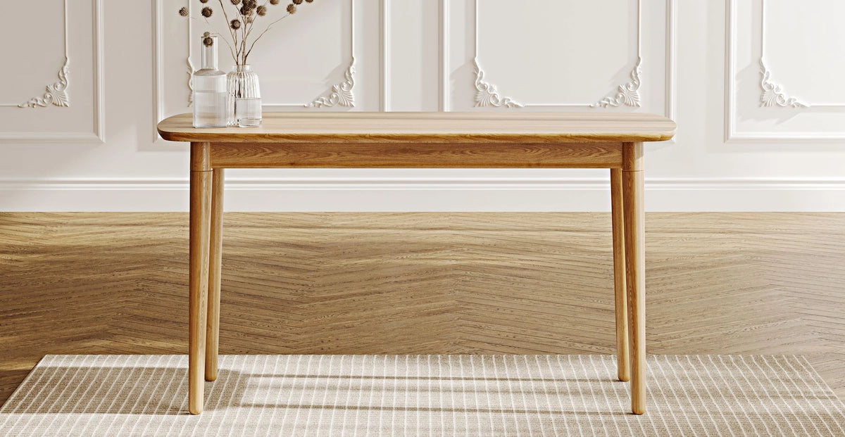 Lyno Doğal Ahşap Sabit Masa 77x140 Cm Lyno Doğal Ahşap Sabit Masa 77x140 Cm