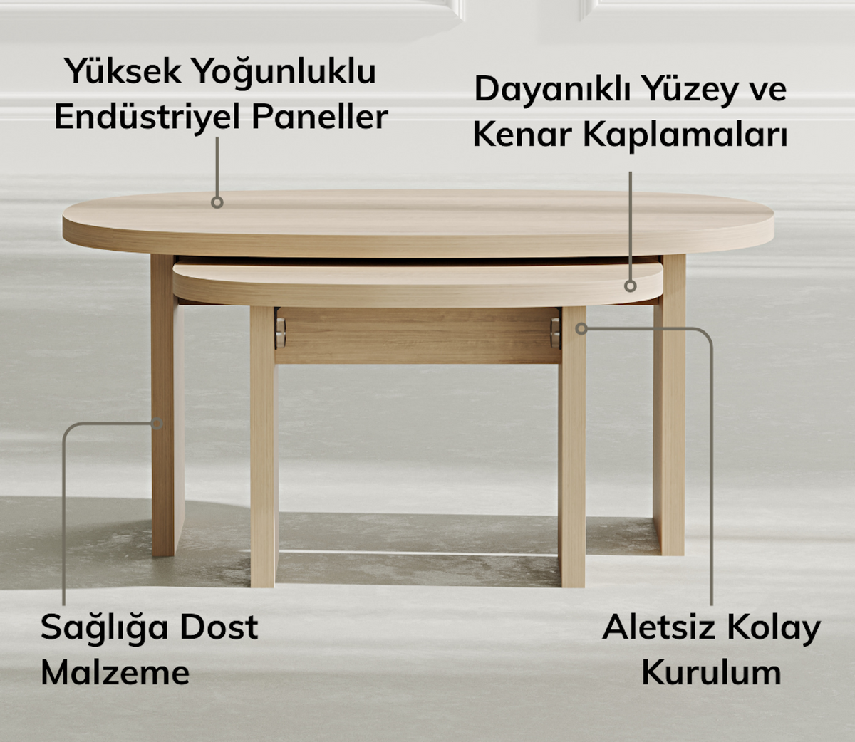 Country Beyaz Görünümlü - 3